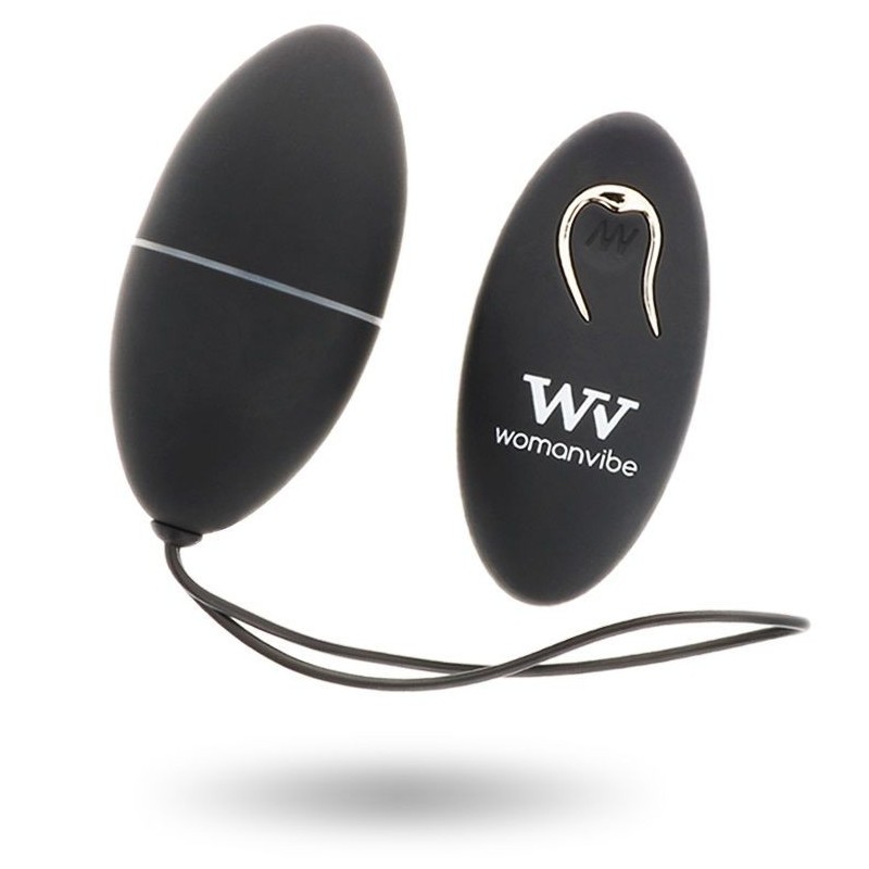 WOMANVIBE - ALSAN EGG FERNBEDIENUNG SCHWARZ SILIKON SCHWARZ