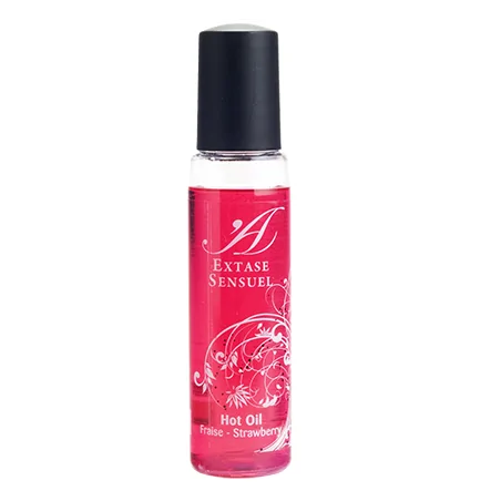 EXTASE SENSUAL - STRAWBERRY STIMULATING OIL HEAT TRIP 35 ML