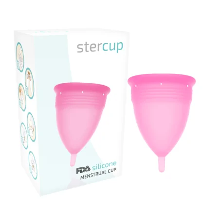 STERCUP - COPPA MESTRUALE IN SILICONE FDA ROSA - TAGLIA S