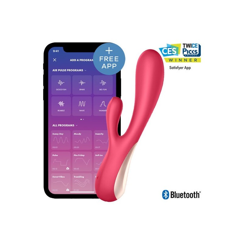 SATISFYER MONO FLEX PINK WITH APP
