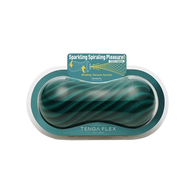 TENGA - FLEX FIZZY GREEN MASTURBATOR