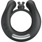 PRETTY LOVE - ANNEAU VIBRANT DAHLIA + STIMULATEUR DE CLITORIS 12 VIBRATIONS NOIR