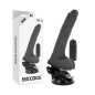 BASECOCK - VIBRATORE TELECOMANDO NATURALE REALISTICO CON TESTICOLI 20 CM