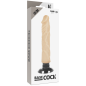 BASECOCK - VIBRATEUR RÉALISTE 2-1 NATUREL 20 CM