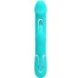 PRETTY LOVE - VIBRATEUR DEJON RABBIT 3 EN 1 MULTIFONCTION VERT AQUA