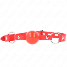 KINK - TPE-BALL 4 CM KNEBEL MIT ROJO-SCHLOSS 60 x 2 CM