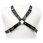 HARNAIS EN CUIR POUR HOMMES - BOUCLE NOIRE