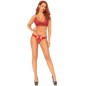 LEG AVENUE - SET 2 PEZZI BRALETTE E PERIZOMA IN PIZZO M/L