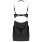 LIVCO CORSETTI FASHION - BINELLA SET BABYDOLL + THONG BLACK