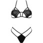 LIVCO CORSETTI FASHION - SOUTIEN-GORGE + STRING JIMENA LC 20216 NOIR TAILLE UNIQUE