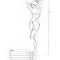 PASSION - WOMAN BS020 BODYSTOCKING NERO TAGLIA UNICA