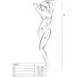 PASSION - WOMAN BS034 WHITE BODYSTOCKING ONE SIZE