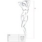 PASSION - DONNA BS036 BODYSTOCKING NERO TAGLIA UNICA