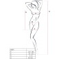 PASSION - BS097 BODYSTOCKING BIANCO TAGLIA UNICA