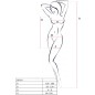 PASSION - BS101 BODYSTOCKING BIANCO TAGLIA UNICA