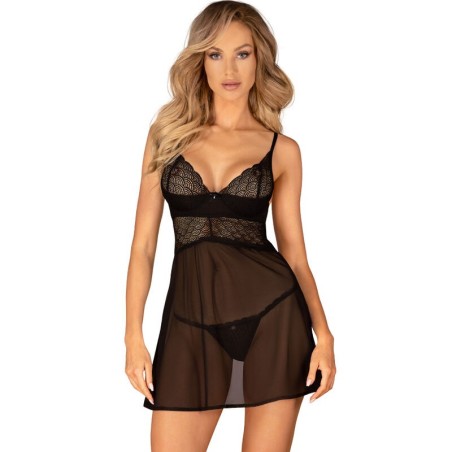 OBSESSIVE - ENSEMBLE CHEMERIS BADYDOLL THONG M/L