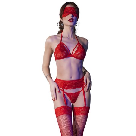 CHILIROSE - CR 4467 ENSEMBLE QUATRE PIÈCES NOIR L/XL