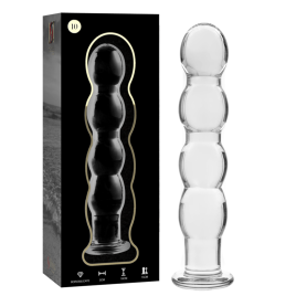 NEBULA SERIES BY IBIZA - MODÈLE 10 GODE EN VERRE BOROSILICATE ROSE 16.5 CM -O- 3.5 CM