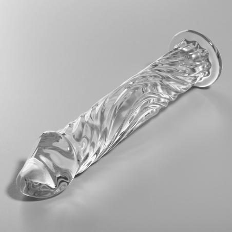 NEBULA SERIES BY IBIZA - MODEL 12 DILDO BOROSILICATE GLASS 17 X 3.5 CM CLEAR