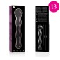 NEBULA SERIES BY IBIZA - MODEL 13 DILDO BOROSILICATE GLASS 18 X 3.5 CM CLEAR