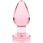 NEBULA SERIES BY IBIZA - PLUG ANAL MODÈLE 3 VERRE BOROSILICATE ROSE 11 CM -O- 5 CM